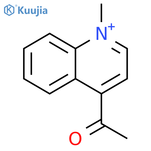 Quinolinium, 4-acetyl-1-methyl- structure