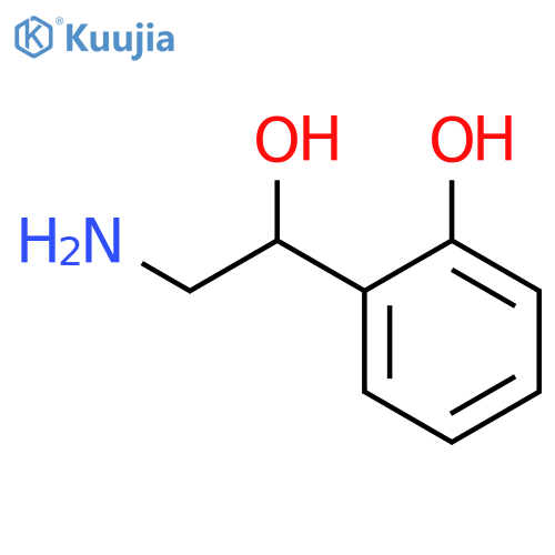 2-(2-amino-1-hydroxyethyl)phenol structure