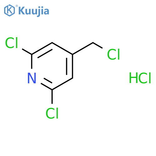 Pyridine, 2,6-dichloro-4-(chloromethyl)-, hydrochloride structure