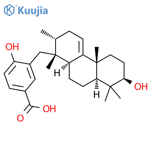 Benzoic acid,3-[[(1R,2R,4bR,7R,8aS,10aS)-1,2,3,4b,5,6,7,8,8a,9,10,10a-dodecahydro-7-hydroxy-1,2,4b,8,8-pentamethyl-1-phenanthrenyl]methyl]-4-hydroxy- structure