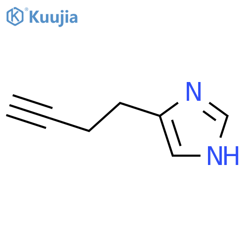 4-(But-3-yn-1-yl)-1H-imidazole structure