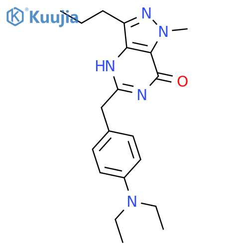 7H-Pyrazolo[4,3-d]pyrimidin-7-one,5-[[4-(diethylamino)phenyl]methyl]-1,6-dihydro-1-methyl-3-propyl- structure