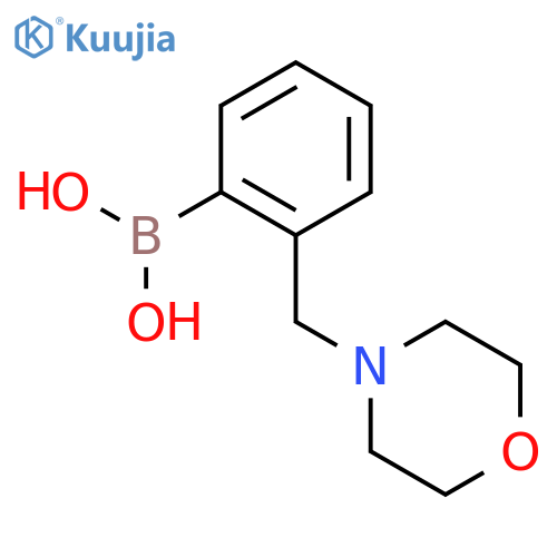 (2-(morpholinomethyl)phenyl)boronic acid structure