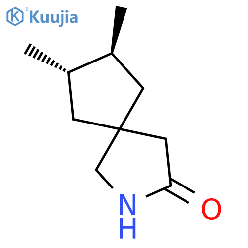 2-Azaspiro[4.4]nonan-3-one, 7,8-dimethyl-, (7S,8S)- structure