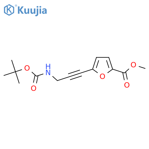 Methyl 5-3-(2-Methylpropan-2-Yl)OxycarbonylaminoProp-1-YnylFuran-2-Carboxylate structure