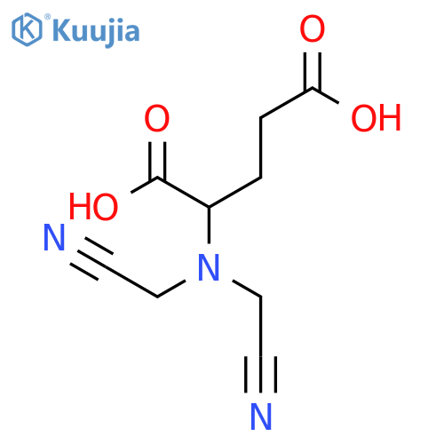 (2S)-2-[bis(cyanomethyl)amino]pentanedioic acid structure
