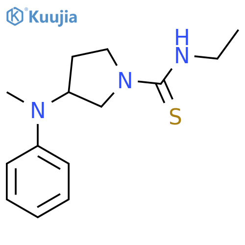 1-Pyrrolidinecarbothioamide,N-ethyl-3-(methylphenylamino)- structure