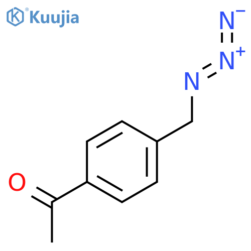 1-4-(azidomethyl)phenylethan-1-one structure