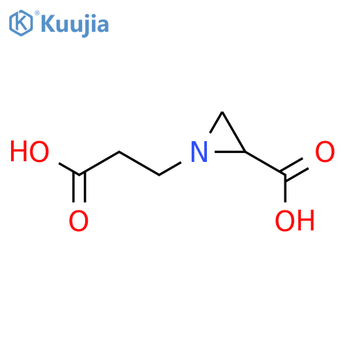 1-Aziridinepropanoicacid, 2-carboxy- structure