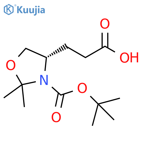 (S)-3-Boc-2,2-dimethyloxazolidine-4-propanoicAcid structure