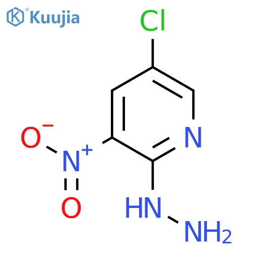 (5-Chloro-3-nitro-pyridin-2-yl)-hydrazine structure