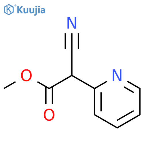 2-Pyridineacetic acid, a-cyano-, methyl ester structure