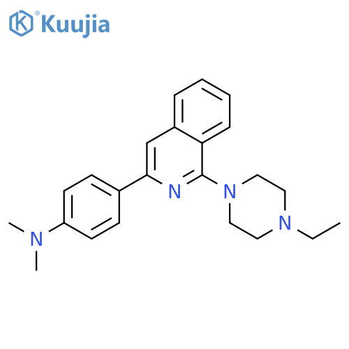 Benzenamine, 4-[1-(4-ethyl-1-piperazinyl)-3-isoquinolinyl]-N,N-dimethyl- structure