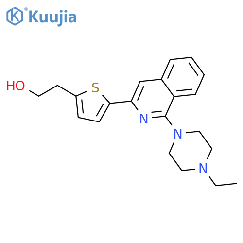 2-Thiopheneethanol, 5-[1-(4-ethyl-1-piperazinyl)-3-isoquinolinyl]- structure