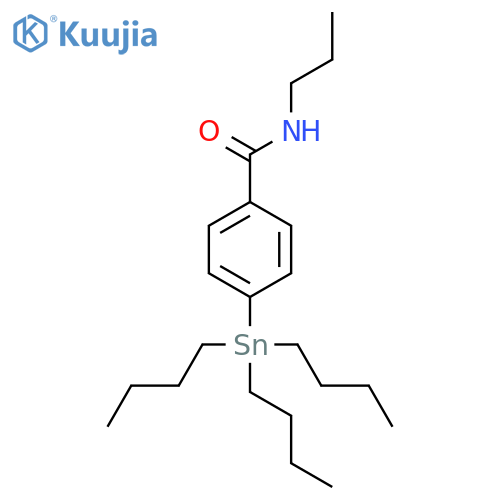 BENZAMIDE, N-PROPYL-4-(TRIBUTYLSTANNYL)- structure
