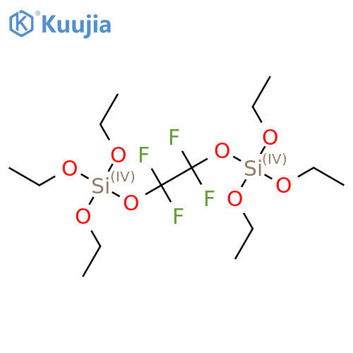 Triethyl (1,1,2,2-tetrafluoro-2-triethoxysilyloxyethyl) silicate structure