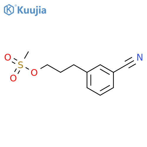 Benzonitrile, 3-[3-[(methylsulfonyl)oxy]propyl]- structure