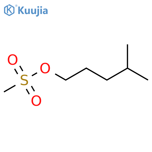 1-Pentanol, 4-methyl-, methanesulfonate structure