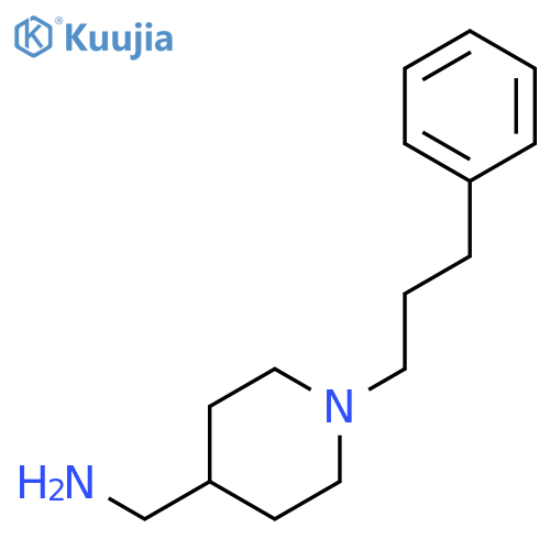 1-1-(3-Phenylpropyl)piperidin-4-ylmethanamine structure