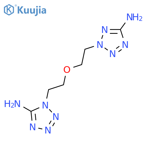 1H-Tetrazol-5-amine, 1-[2-[2-(5-amino-2H-tetrazol-2-yl)ethoxy]ethyl]- structure