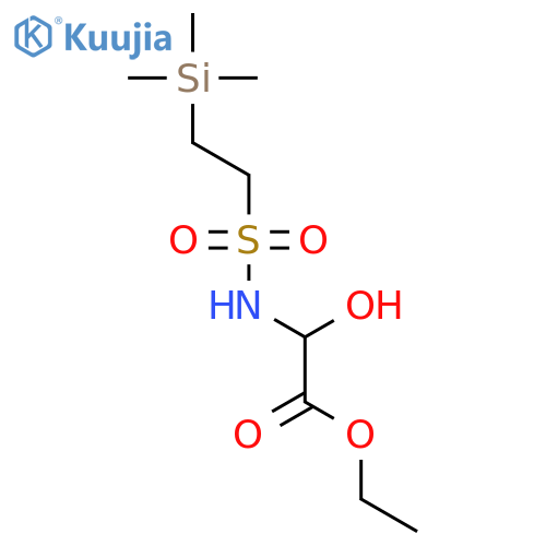 Acetic acid, hydroxy[[[2-(trimethylsilyl)ethyl]sulfonyl]amino]-, ethyl ester structure