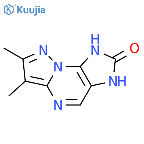 1,3-dihydro-6,7-dimethyl-2H-Pyrazolo[5,1-b]purin-2-one structure