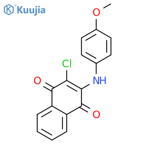 1,4-Naphthalenedione, 2-chloro-3-[(4-methoxyphenyl)amino]- structure