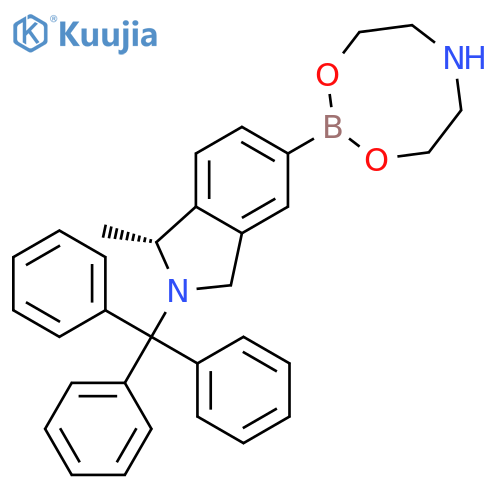 (R)-5-(1,3,6,2-Dioxazaborocan-2-yl)-1-methyl-2-tritylisoindoline structure