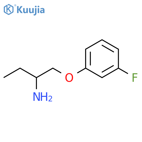1-(3-fluorophenoxy)butan-2-amine structure