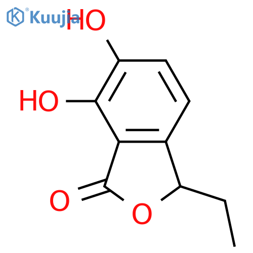 3-Ethyl-6,7-dihydroxy-1(3H)-isobenzofuranone; (S)-form structure