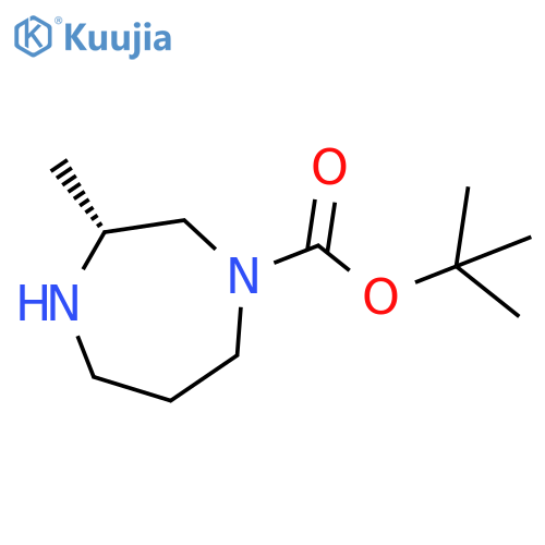 tert-butyl (3R)-3-methyl-1,4-diazepane-1-carboxylate structure
