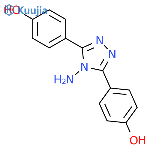 4-4-Amino-5-(4-hydroxyphenyl)-4H-1,2,4-triazol-3-ylbenzenol structure