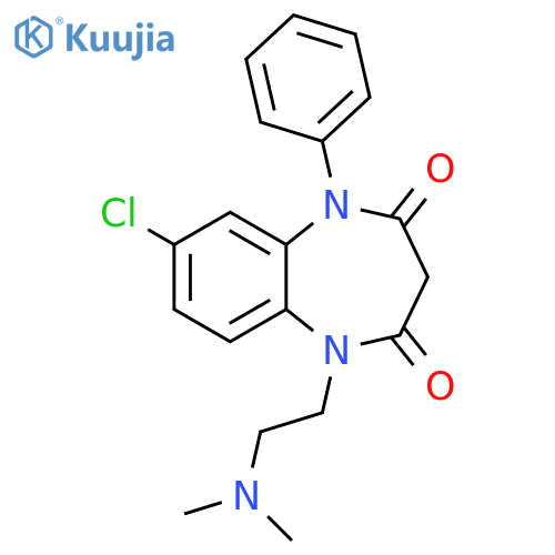 1H-1,5-Benzodiazepine-2,4(3H,5H)-dione,7-chloro-1-[2-(dimethylamino)ethyl]-5-phenyl- structure
