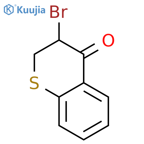 3-bromo-3,4-dihydro-2H-1-benzothiopyran-4-one structure