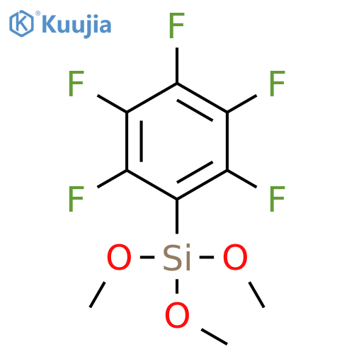Trimethoxy(pentafluorophenyl)silane structure