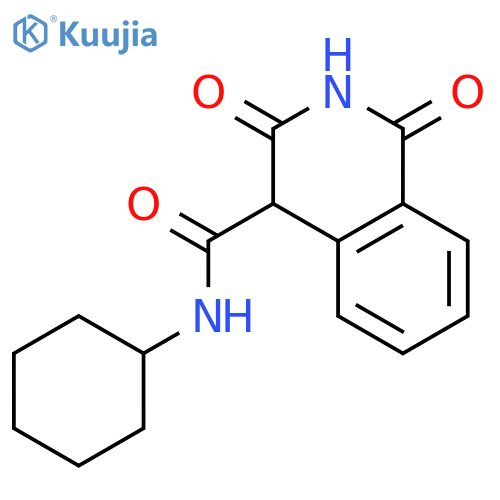4-Isoquinolinecarboxamide, N-cyclohexyl-1,2,3,4-tetrahydro-1,3-dioxo- structure