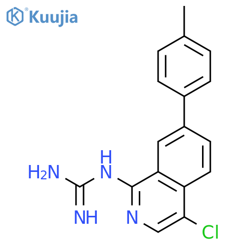 Guanidine, [4-chloro-7-(4-methylphenyl)-1-isoquinolinyl]- structure