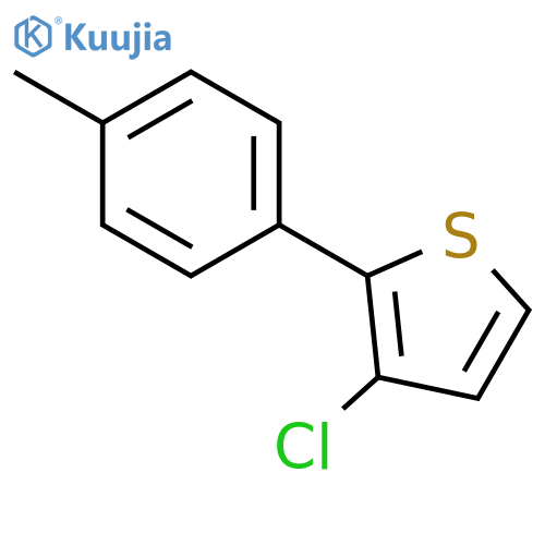 Thiophene, 3-chloro-2-(4-methylphenyl)- structure