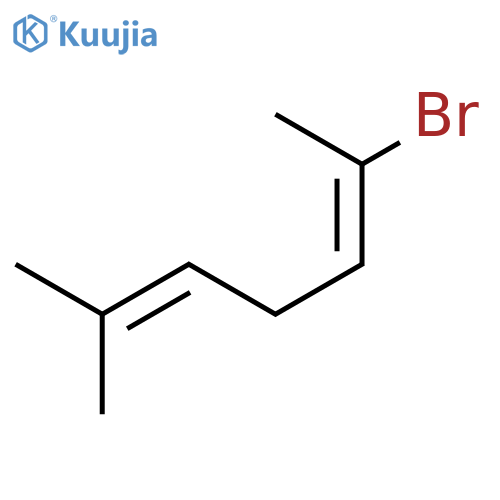 2,5-Heptadiene, 2-bromo-6-methyl-, (2E)- structure