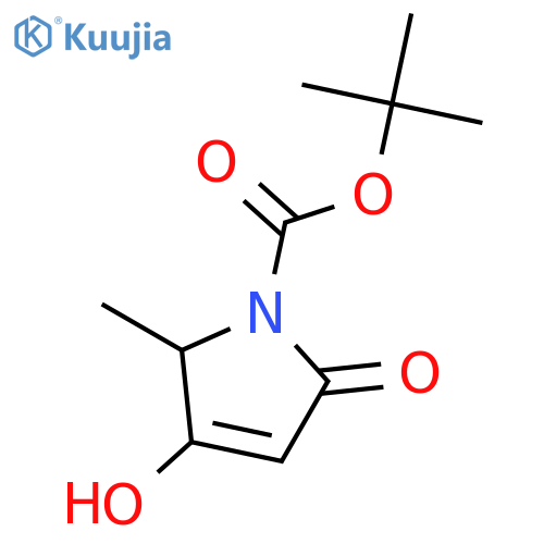 tert-butyl (2S)-3-hydroxy-2-methyl-5-oxo-2H-pyrrole-1-carboxylate structure