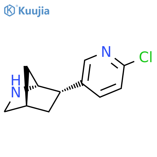 2-Azabicyclo[2.2.1]heptane, 6-(6-chloro-3-pyridinyl)-, (1R,4R,6S)-rel- structure
