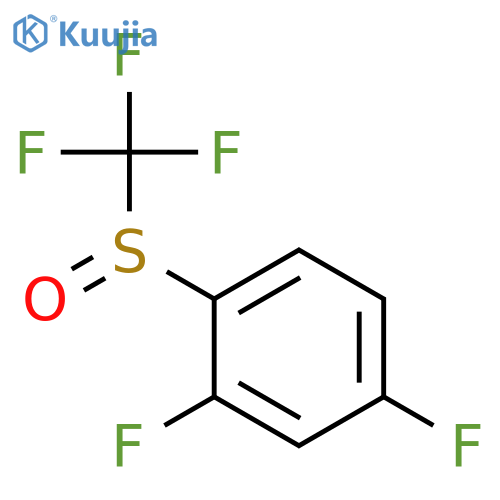 Benzene,2,4-difluoro-1-[(trifluoromethyl)sulfinyl]- structure