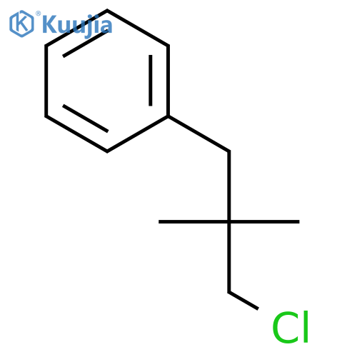(3-chloro-2,2-dimethylpropyl)benzene structure