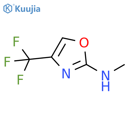N-methyl-4-(trifluoromethyl)-1,3-oxazol-2-amine structure