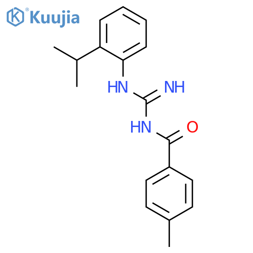 Benzamide, N-[imino[[2-(1-methylethyl)phenyl]amino]methyl]-4-methyl- structure