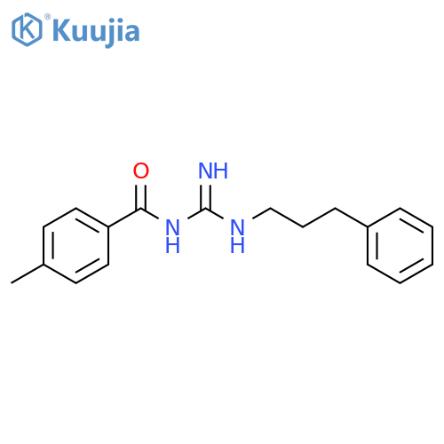 Benzamide, N-[imino[(3-phenylpropyl)amino]methyl]-4-methyl- structure
