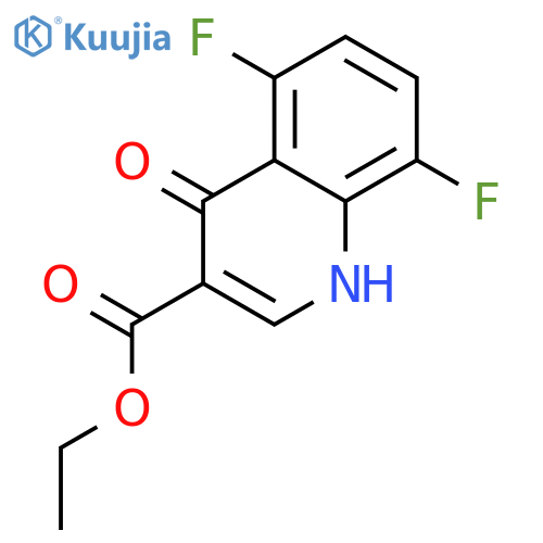 ethyl 5,8-difluoro-4-hydroxyquinoline-3-carboxylate structure