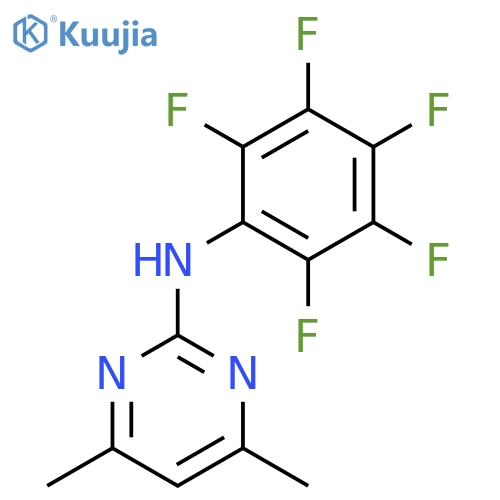 2-Pyrimidinamine, 4,6-dimethyl-N-(pentafluorophenyl)- structure