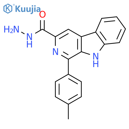9H-Pyrido[3,4-b]indole-3-carboxylic acid, 1-(4-methylphenyl)-, hydrazide structure