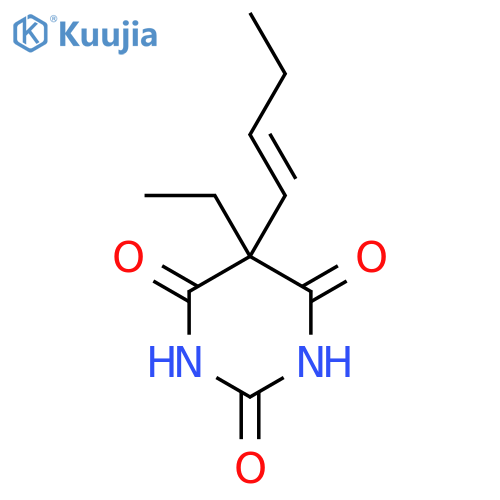 2,4,6(1H,3H,5H)-Pyrimidinetrione,5-(1-buten-1-yl)-5-ethyl- structure